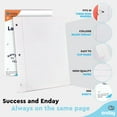 thumbnail image 6 of Loose Leaf Paper College Ruled Notebook Paper, 8 x 10.5 Filler Paper White, 3 Hole Punched Binder Paper for 3 Ring Binders, Lined Paper 150 Sheets Per Pack (24 Pack) - By Enday, 6 of 6