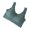 Army Green, variant on Sports Bra for Women, Steel Ring Support with Gathered Front Button, Modifiable Corset Design, Breathable Nylon Fabric, Shockproof for Yoga Running