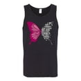 thumbnail image 2 of Wild Bobby Being Strong Is The Only Option We Have Butterfly Breast Cancer Awareness Men Tank Top, Black, Small, 2 of 6
