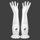 thumbnail image 1 of Transparent White Thin Dishwashing Gloves Rubber Kitchen Cleaning Gloves Solid Color Deer Flamingo Letters S M L, 1 of 4