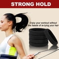 thumbnail image 6 of MORGLES 150 PCS Black Hair Ties for Women, Stretchy Elastic Hair Bands for Thick Hair, Cotton Hair Ties No Damage Ponytail Holder, 6 of 7