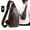 Brown, variant on Women Men Faux Leather Sling Bag with Multi-pocket, Crossbody Chest Bags for Hiking Travel Cycling Cross Body Daypack