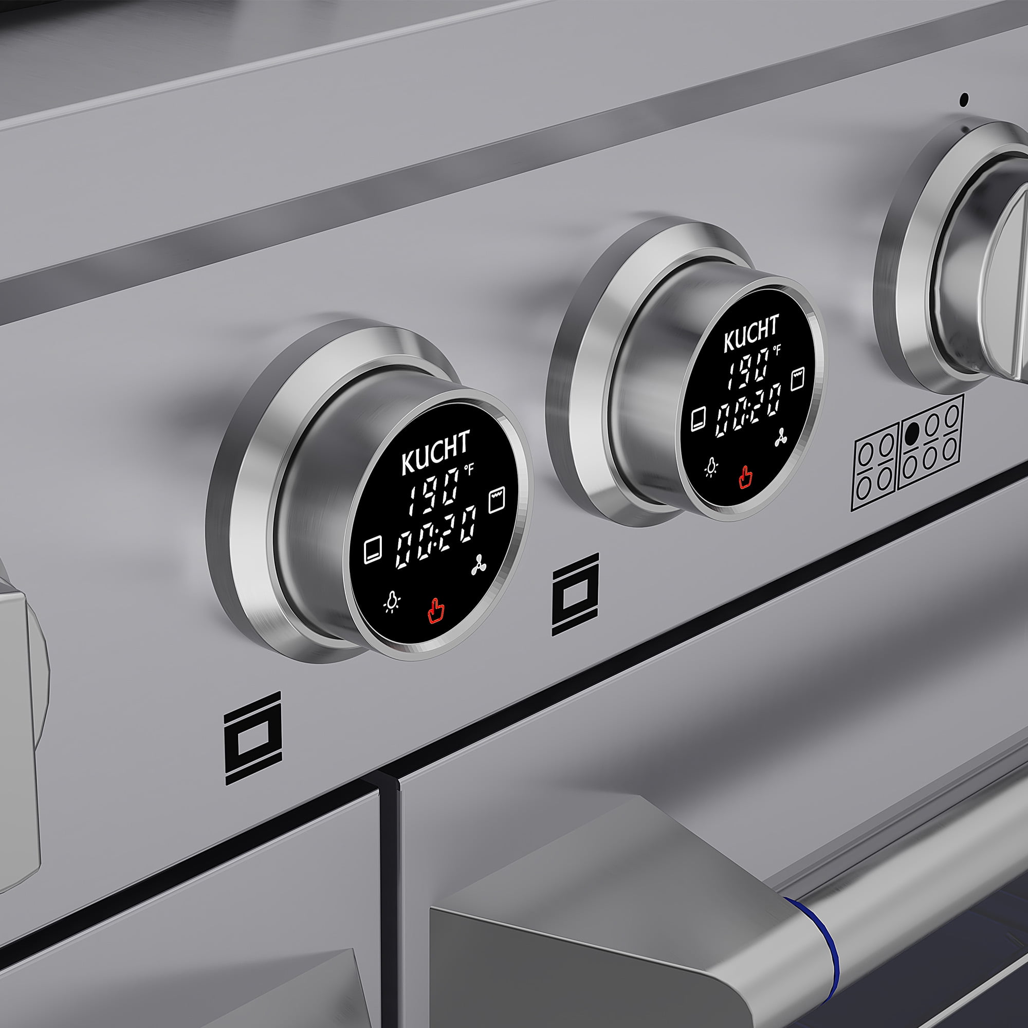 60 in. 7.9 cu. ft. 10 Burners Dual Fuel Range for Propane Gas in Stainless Steel