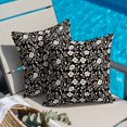 thumbnail image 6 of Pillow Covers 26x26 Inch, Black White Floral Linen Pillowcase with Invisible Zipper, Farmhouse Vintage Botanical Leaves Decorative Throw Pillow Covers Cushion Case for Couch Sofa Bed Living Room, 6 of 9