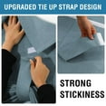 thumbnail image 3 of LOVEVER Blackout French Door Blinds For Glass Door Window  Light Blocking Privacy Door Window Drapes For Front Door Lightweight Tie Up Shade - Style 3, 3 of 5