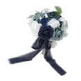 thumbnail image 3 of Wedding Bouquet Vivid Color Holding Flowers Romantic Handmade Elegant Holding Flowers For Parties Offices Shops Gardens, 3 of 21