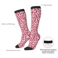 thumbnail image 4 of Naloa Red Flowers Thigh High Socks Extra Long Stretchy Sock Women Over Knee High Opaque Stocking Daily Wear, 4 of 6
