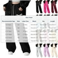thumbnail image 2 of GLCCG Girls' Straight Leg Sweatpants Drawstring High Waisted Baggy Joggers Pnats with Pockets Cute Bow Printed Sports Pants 8-12 Years, 2 of 7