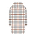 thumbnail image 5 of Aboser Womens Zip Up Plaid Hoodie with Pockets Long Sweatshirt Jackets Trendy Checked Printing Hoodies Casual Long Sleeve Jacket Coat Drawstring Loose Fit Hooded Outerwear, 5 of 6