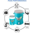 thumbnail image 5 of Pinnacle 5 Gallon Water Cooler and 2 Gallon Jug Set Portable with Spout Blue, 5 of 9