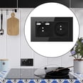 thumbnail image 4 of Enchufe de pared USB Colco 2.1A Receptáculos de 16A Enchufe Múltiple negro, 4 of 8