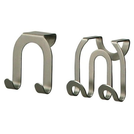 

Spectrum Diversified 67971 2 Pack Nickel Over The Cabinet Double Hook