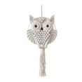 thumbnail image 3 of Cotton Macrame Owl Wall Hanging, Handmade Boho Tapestry for Bedroom, Nursery and Apartment Living Room Decor, 3 of 9