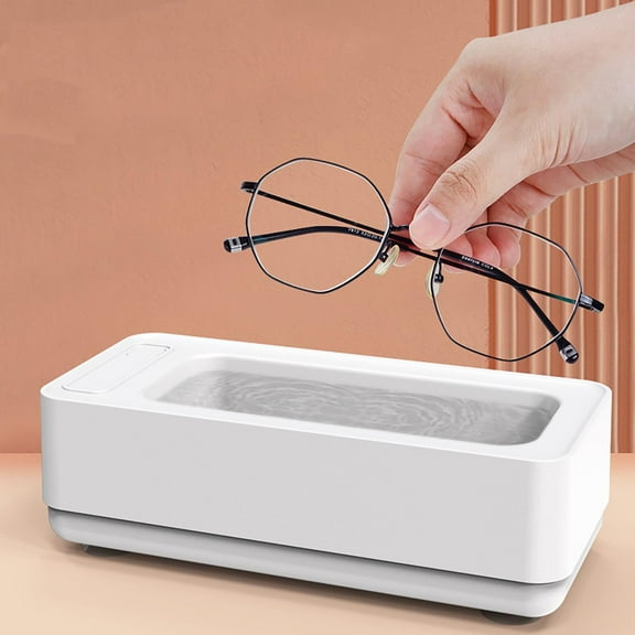 RuiJiao Portable Household Ultrasonic Cleaner - Ideal for Eyewear, Jewelry, Toothbrushes, and Razors, High-Frequency Vibration for Effective Cleaning