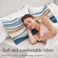 thumbnail image 5 of Beige Blue Ombre Long Body Pillow Covers, Moire Abstract Artwork Soft Breathable Throw Pillow Cases with Invisible Zipper, Decorative Pillowcase Pillows Protectors for Sofa Bed Couch 20"x60", 5 of 9
