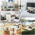 thumbnail image 6 of Brown Bear Forest Silhouette Outdoor Pillow Covers Pack of 2 Retro Animal Tree Waterproof Throw Pillow Covers Decorative Cushion Cases for Patio Garden Tent Balcony Couch 16x16 inch, 6 of 8