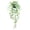 Grayish White Pea Pod, variant on Dark Green Datura Potted Plant | Oimcto Artificial Hanging Vine Plant with Pot Potted Trailing Greenery for Indoor Wall & Room Decor