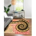 thumbnail image 2 of Black Midnight Paisley Hand-Tufted Wool Rug, 2 of 9