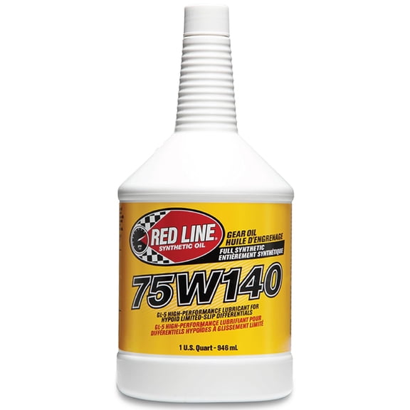 Line 57914 75W140 GL-5 Synthetic Gear Oil for Hypoid Limited Slip Differentials - 1 Quart