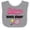 Heather and White, variant on Inktastic Future Tennis Player Baby Girl Girls Baby Bib