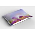 thumbnail image 2 of Ambesonne Floral Pillow Sham 2 Pack, Onion Flowers Pastel, 36"x20", Purple Blue, 2 of 3