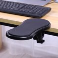 thumbnail image 5 of fastboy Plastic Armrest Pad Attachable Fatigue Relieving Table-mounted Shoulder Protector Indoor Office Arm Wrist Rest Accessories Red Cloth, 5 of 5