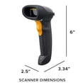 thumbnail image 4 of Symbol LS2208 General Purpose Handheld 1D Bi-Directional Laser Barcode Scanner, Black, 4 of 4