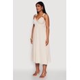 thumbnail image 3 of Womens Haute Monde Linen Wood Beaded Strap Sundress, 3 of 4