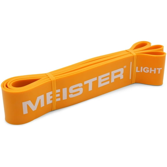Meister XBand Comfort Width Resistance Band - 41" x 2" - Light - Yellow