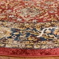 thumbnail image 3 of Safavieh Bijar Collection Traditional Oriental Vintage Area Rug-Color:Red/Royal,Shape:Round,Size:6'-7" X 6'-7", 3 of 7