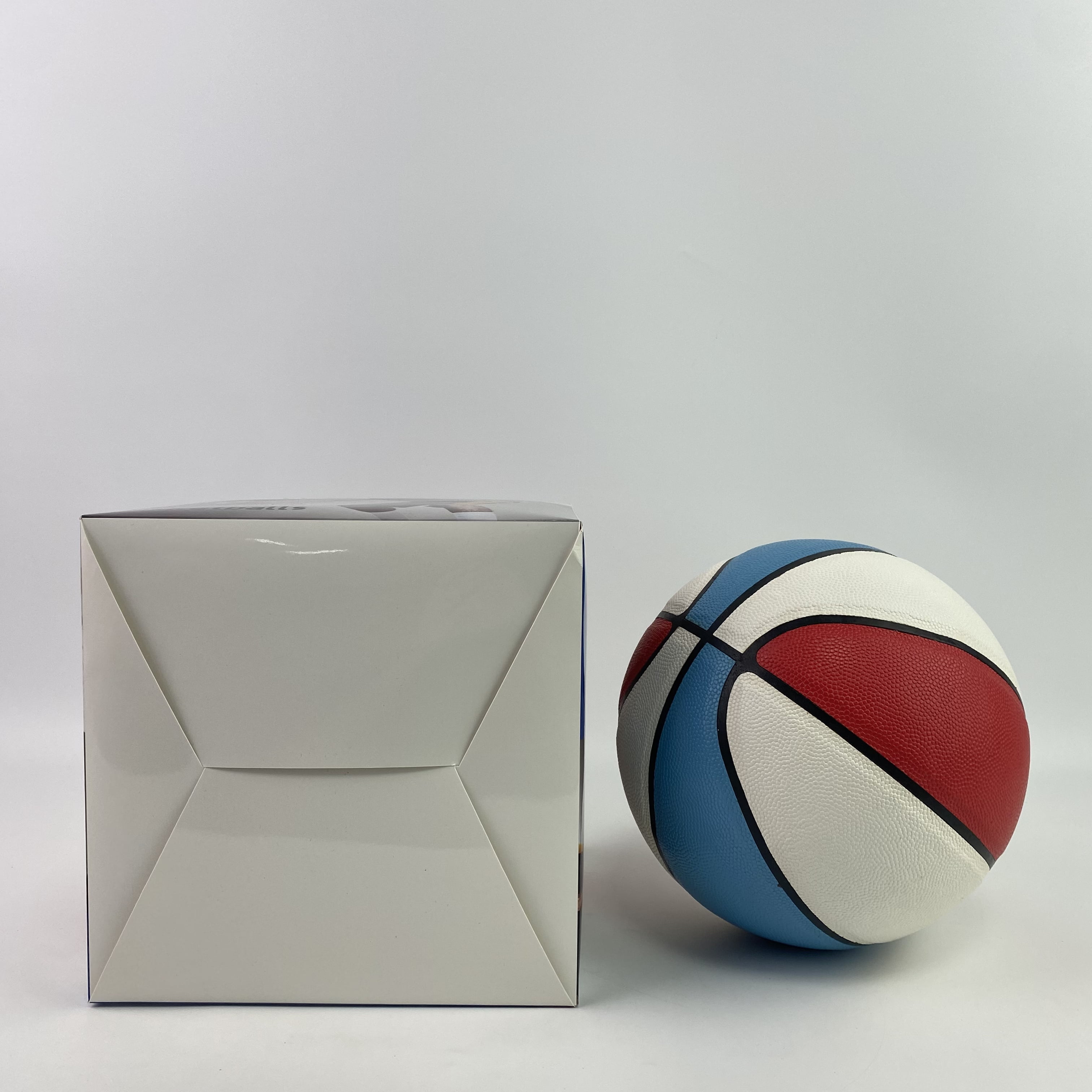 WOFIROY Basketballs,Basketballs Bulk Official Size 7 Rubber Basketballs 29.5 Rubber Inflatable Basketballs Basketballs Bulk Standard Basketball for Training Play(Blue, White)
