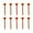 Orange, variante sur Pointe de Balle de Golf Premium - Support de Tee en Plastique PE Durable, Accessoire de Golf Multifonctionnel pour la Stabilité et la Précision, Léger et Portable (Lot de 10)