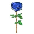 thumbnail image 2 of Ornamento floral decorativo del restaurante de la pieza central de la estatua de Azul Zulema Rosa de cristal, 2 of 6