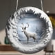 thumbnail image 5 of Renos Decoración de Navidad Decoraciones de Navidad de Acrílico Circular, Renos Colgando Signos, Decoraciones de Pared de Vacaciones Chimenea Decoraciones de Navidad, 5 of 6