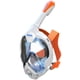 thumbnail image 5 of SEAC Magica Máscara de esnórquel antivaho de rostro completo con falda facial suave en 2 tamaños Válvula de exhalación y parte superior de esnórquel seco Azul/Naranja Grande/Extragrande, 5 of 5