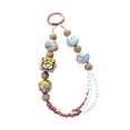 thumbnail image 4 of Llavero con dije de perla, llavero con dije de perla, cadena tipo brazalete para Marrón, 4 of 9