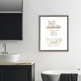 thumbnail image 2 of Stupell Industries Restful Proverb Bathtub Brown Framed Floater Canvas Wall Art design by Blue Chair Blessing, 31 x 25, 2 of 9