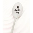 thumbnail image 2 of Birthday Mothers Day Gifts for Aunt from Niece Nephew Best Aunt's Tea Spoon for Aunts Auntie Christmas Gift for Aunt Aunty Tea Lovers Gifts for Aunt Dessert Coffee Spoons, 2 of 6