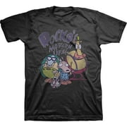 Mens Nickelodeon Rocko's Modern Life Shirt - Retro Nick Rocko tee - Classic Nick Graphic T-Shirt (Black, Small)