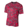 thumbnail image 2 of A4 Camo Performance Tee For Men in Scarlet N3256, 2 of 2