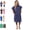 Cobalt-medium, variant on COR Surf Poncho Changing Towel Robe With Hood And Front Pocket, Doubles Up As A Beach Towel And Blanket, Made of Quick Dry Microfiber (Medium - Pink)
