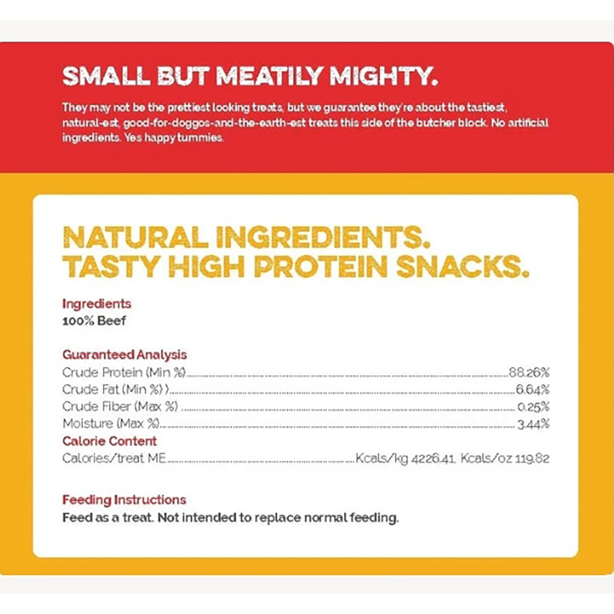 Scout & Zoe's: Beef Tiny Mighty Tendons - 3 Packs, 2oz Bags - Dog Treats, Single Ingredient, Small Breeds & Puppies, Pet Stick Chews, Butcher Bites