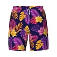 thumbnail image 5 of Rocae Purple Flower for Men's Swim Trunks Quick Dry With Two Side Pockets and One Lined Patch PocketSmall, 5 of 9