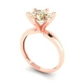 thumbnail image 2 of 2.5 ct Round Cut Natural Morganite Solitaire Engagement Ring for Women in 18K Rose Gold, 2 of 5