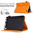thumbnail image 2 of SaniMore Case for Fire 7" 12th Gen 2022, PU leather Embossed Tree with Auto Sleep/Wake Pen Holder Card Slots Anti-slip Strip Flip Folio Wallet Business Cover, Khaki, 2 of 9