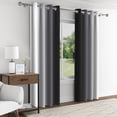 thumbnail image 3 of Aofoto Room Drapes for Living Room, Thermal Insulated Blackout Curtains,2 Panel, Grey, 42x96Inches, 3 of 5