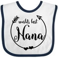 thumbnail image 3 of Inktastic World's Best Nana Girls Baby Bib, 3 of 4