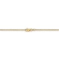 thumbnail image 4 of 14K Yellow Gold necklace Cable chain Pendant Round 18 in 1.4 mm, 4 of 5