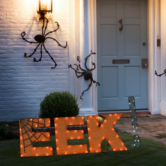 50" Pre-Lit Halloween EEK! Decoration