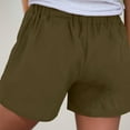 thumbnail image 7 of vigerkar Women's Cotton Linen Bermuda Shorts Drawstring Short Pants Casual Beach Shorts with Pockets for Summer AG, M, 7 of 7